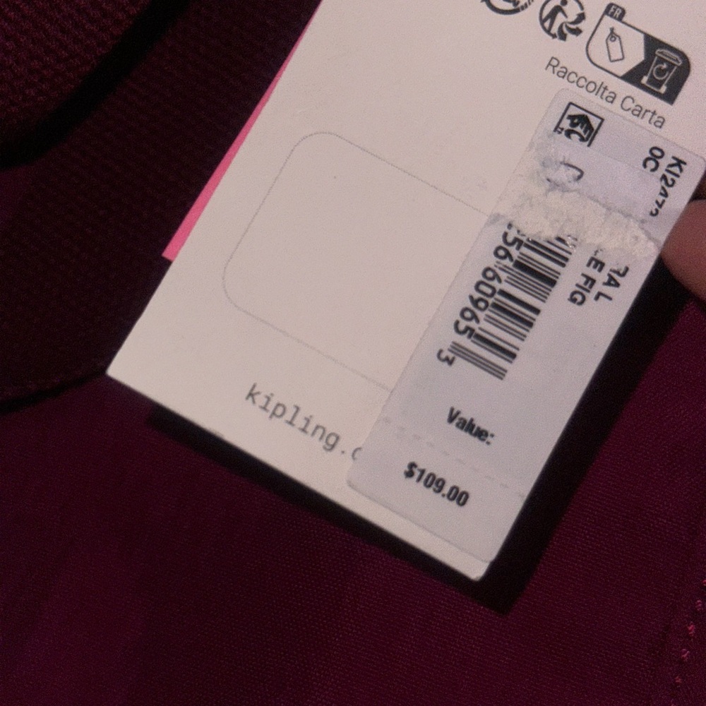 Kipling Fuchsia Tote Bag - Picture 5 of 6
